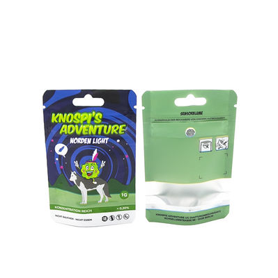 Custom Printing Child-Proof Zipper Smell Proof Resealable Packaging Mylar Bags For Tobacco Weeds Cigarette Packaging