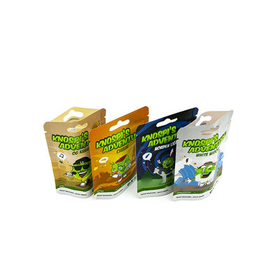 Aluminum Foil Doypack Colorful Printing Custom Resealable Stand Up Smell Proof Zipper Mylar Packaging Pouch Bag