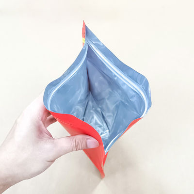Aluminium Metallized Bags For Food And Snack With Resuable Zipper Safety Food Storage