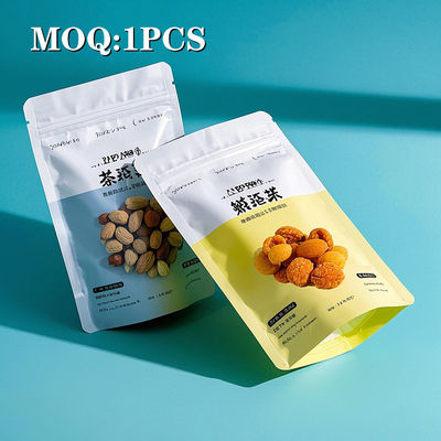 Customized 100pcs 500pcs Low Moq Zipper Lock Mylar Bags  Food Packaging Digital Printing 3.5g Mylar Bag