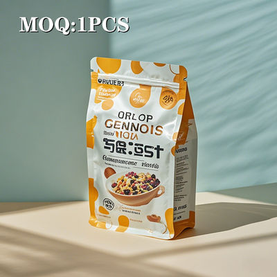 Custom Matte Finish Stand up Pouches Mylar Bags with Window for Food Packaging