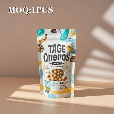 Sturdy Nuts, Grains and Beans Food Packaging Bags with Professional Feeling and Resealable Ziplock