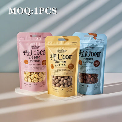 Premium Stand-up Pouch with Ziplock for Nuts, Grains and Beans: Professional Food Packaging Bags