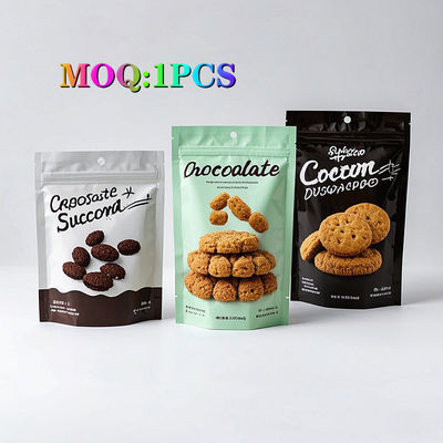 Customized Factory Printed Food Packaging Aluminum Plastic Bag Zip Mylar Ziplock Package Zipper Stand Up Pouch