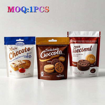 Smell Proof Zipper Mylar Bags Custom 100mg 250g 500g Chips Snack Food Edible Packaging Bag