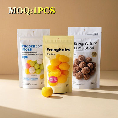 Customized Aluminum Foil Snack Tea Chocolate Packaging Bag Candy Stand Up Pouch Matte Effect Free-Shaped Coffee Packaging