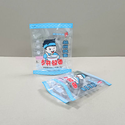 High Barrier Transparent Stand Up Pouches With Zip Lock For Delicious Dumplings Gyoza Dimsum Food Packaging Mylar Bag