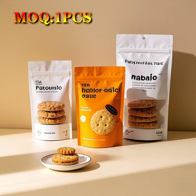 Custom Printed Ziplock Laminated Food Candy Snack Nuts Coffee Packaging Mylar Bag Wholesale Stand Up Pouch With Zipper