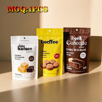 Custom Logo Packaging 1oz 28g / 7 Gram / 4x5 Inch 3.5 G Edible Candy Cookie Smell Proof Zipper Mylar Plastic Bag