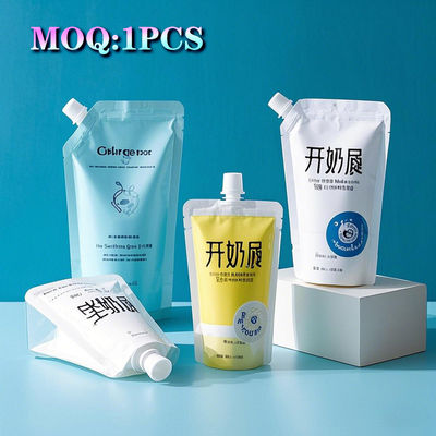 Custom Printing Plastic Liquid Packaging Refill Squeeze Baby Food Juice Spout Pouch Bag Stand Up Drink Pouch With Spout