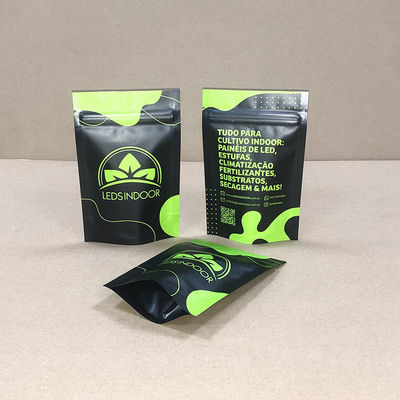 Custom Loud Lock Mylar Bags Smell Proof 6mil Thickness Child Resistant Grip N Pull