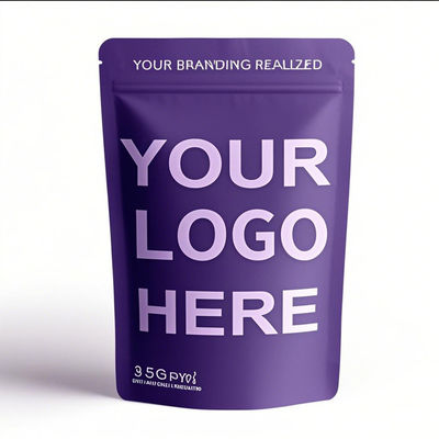 Food Safe Frosted Mylar Stand-up Zipper Bags With Box Fda / Sgs / Rohs Certified Moisture-proof Pouch