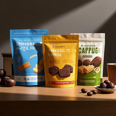 FDA Certified Reclosable Zipper Food Packaging Bags Custom Printed 3-Layer Pouches For Coffee, Nuts & Pet Treats