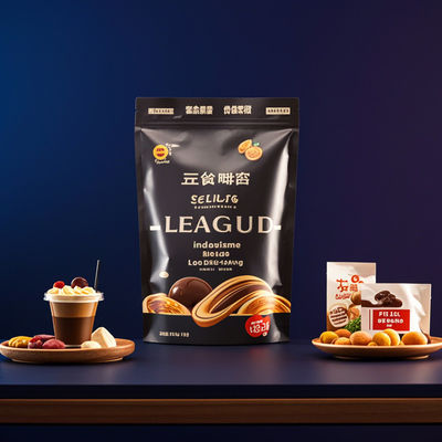Food Grade Composite Packaging Bags Custom Moisture-proof & Leak-resistant Printing Multi-layer Material  For Snacks / Coffee / Dry Food