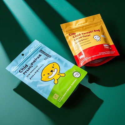 Child Resistant Zipper Bag Heavy-duty Plastic Composite Packaging Custom Sizes & Tamper-evident Design