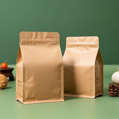 Premium Eight Side Sealing Flat Bottom Bags  FDA-Certified Custom Printed & Moisture-Proof for Food & Retail 50g-2000g Capacity