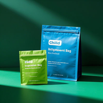 Child Resistant Stand-Up Pouch FDA Certified Customizable Design For Pharma & Snack Packaging