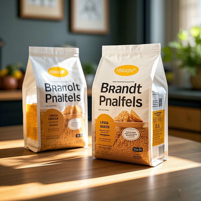 ​Premium BOPET Mylar Stand Up Bags Reusable Packaging With QR Code For Coffee Branding Retail