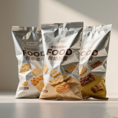 Industrial Grade BOPET Aluminum Foil Bags  Reusable Bulk Coffee Snack Storage With Zipper Closure