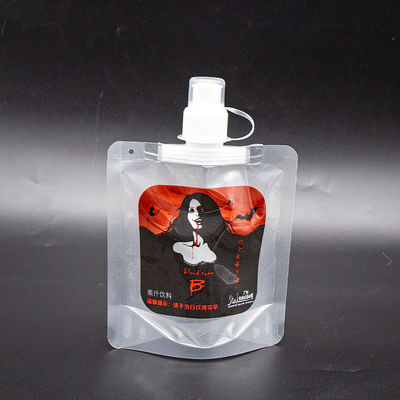 Liquid Spout Bags Wholesale for Liquids Packaging Leakproof Spout 3/4 Layer Laminate Dripless Nozzle Custom Printing & Sizes