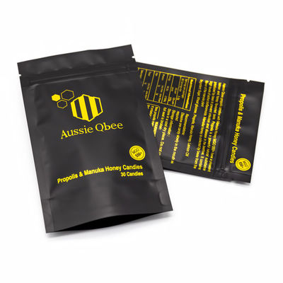 Multi-Layer Aluminum Composite Child Proof Packaging Bags for Candy / Snacks / Pharmaceuticals Customizable CR Packaging Solutions
