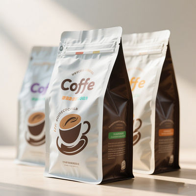 ​Premium Coffee Packaging Mylar Bag Aroma Lock Valve & 99% UV Light Blocking