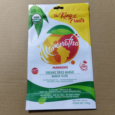 OEM 8-Side Vacuum Sealed Mango Dried Snack Bags  ISO9001 Certified & Aseptic Filling Compatible