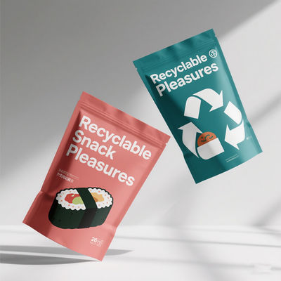 Customized 8-Side Sealed Stand-Up Food Packaging Bags - Eco-Friendly & Moisture Proof For Snacks And Coffee
