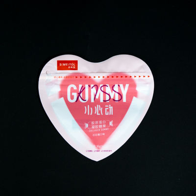 Resealable Stand Up Candy Bags with Zipper Lock Freshness Protection Design