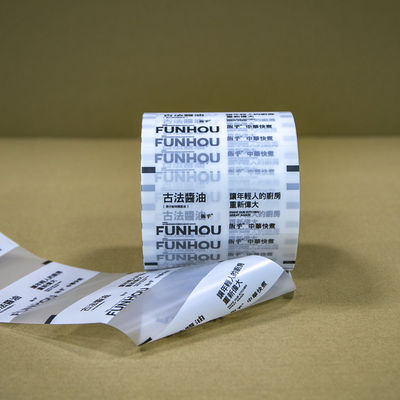 Leak-Proof Sauce Packaging Roll Film With Frosted Surface Customizable Transparent