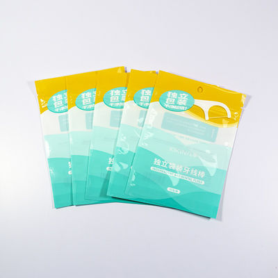 Private Label Floss Pouch Leak Proof Easy Tear Notch For Oral Care Brands