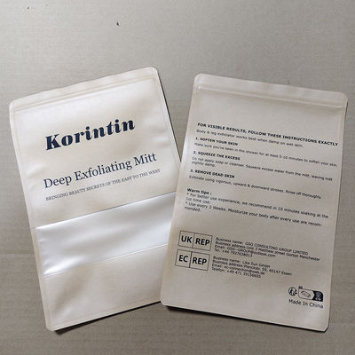 Kraft Paper PE Zipper Bags Waterproof Custom Logo And Print Recyclable Stand Up Pouches Free Design