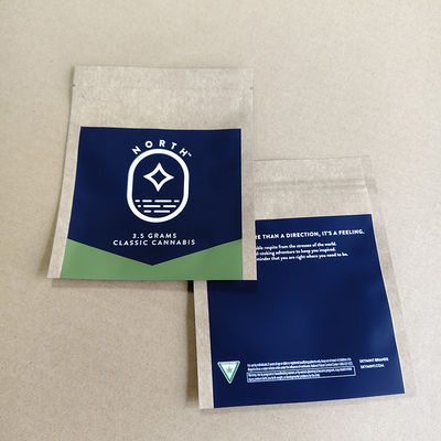 Recyclable And Biodegradable Kraft Paper Bag For Pharmaceutical Packaging With High-Resolution Customizable Printed.