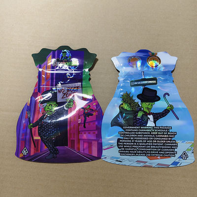 Premium Child Resistant Bag For Medicine Packaging With Customizable Geometric Shapes Vibrant Pantone Colors Printing.