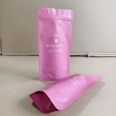 Anti-Leakage Zipper Stand Up Bags For Skincare Products Packaging With Customizable Printing Brand And Pattern.