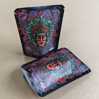 Chief Headdress Gravure Print Child-Proof Bag O₂ Barrier <0.5cc/day 8-Layer Laminate