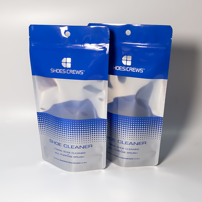 Portable Stand Up Bags With Transparent Windows For Shoe Cleaner Packaging Featuring Versatile Functionality For Multi-Scene Use.
