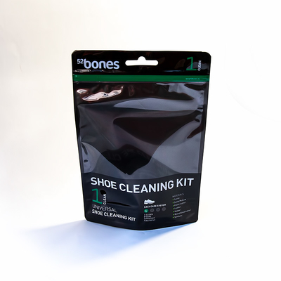 Premium Stand Up Bags With Clear Window For Shoe Cleaning Kits Packaging With Custom Glossy Surface And Cost-Effective.