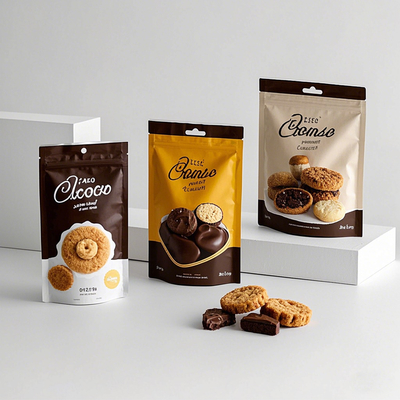 Custom Food Grade Stand Up Zipper Bags for Coffee Snacks
