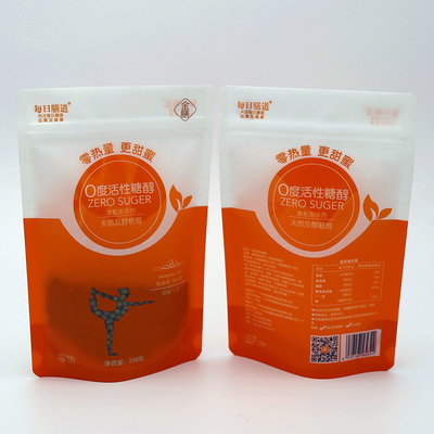 Moisture-Proof Stand Up Pouches For Food Packaging With Custom Unique Windows And Printing Patterns.