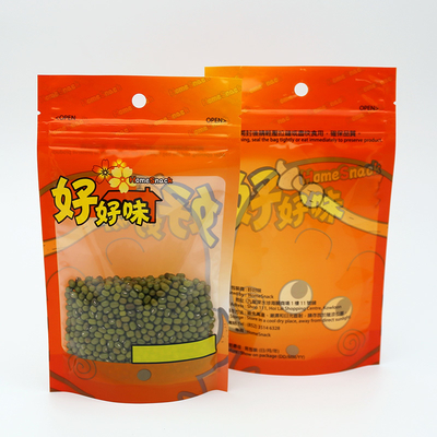 Lightweight And Recyclable Stand Up Bags With Transparent Windows For Food Packaging Featuring Customizable Printing.
