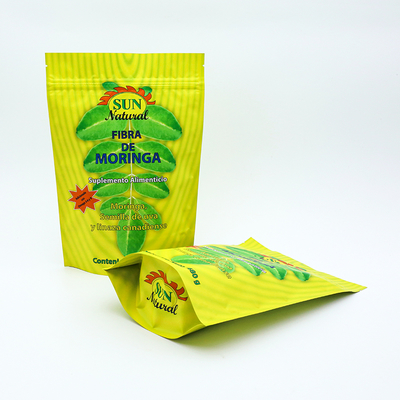Custom Pattern Stand Up Pouches For Food Packaging With Dustproof And Eco-Friendly Materials Bulk Orders Discounts.