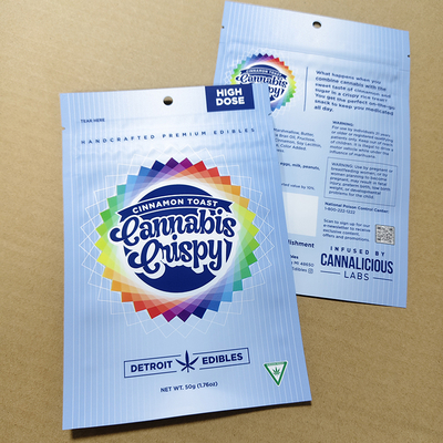 Custom Child Resistant Bags with Zipper Closure - BPA Free & Recyclable