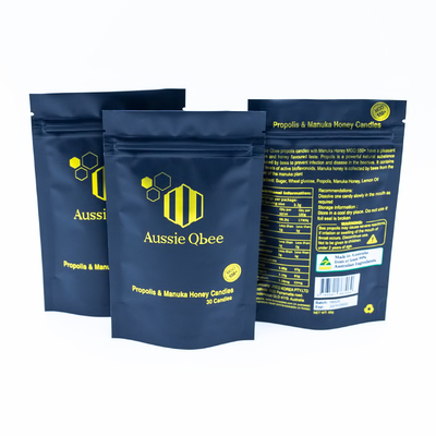 Premium Stand Up Pouches For Candies Packaging With Custom Brand Printing Bulk Orders Discounts.
