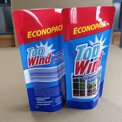 ECO-Friendly Tri-Seal Bags For Glass Cleaner - Recyclable Composite Material