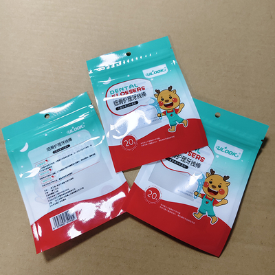 Eco-Friendly Dental Floss Picks Bag 1000ml PET/PE Transparent Packaging