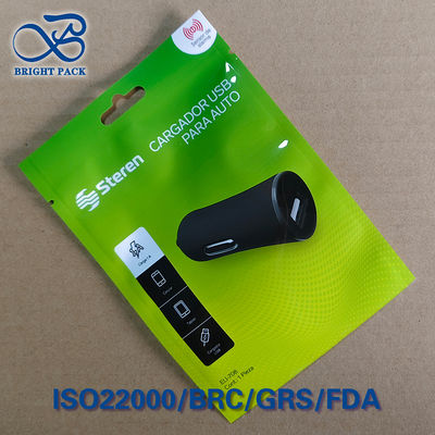 High-Barrier PET/PE Dual USB Car Charger Packaging | CE/RoHS Certified