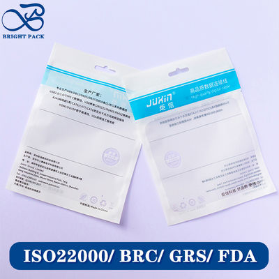 Eco-friendly Custom Printing Sealing Zipper Plastic Bags For Electronics Products Packaging With Transparent Windows.