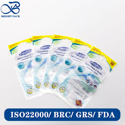 Laminated Material Custom Size Design Plastic Packaging Bag With Logo Printing For Dental Floss Packaging Wholesale.