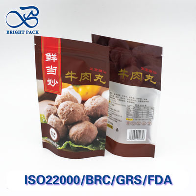 Refrigeration-Resistant Stand Up Bags For Deli Meats Packaging Featuring Cold-Resistant Film And Recyclable Materials.